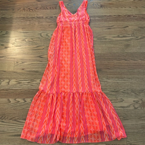 old navy neon dress Fit & Flare Combination Midi Dress